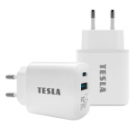TESLA laadija T220 25W valge (USB-A, USB-C)