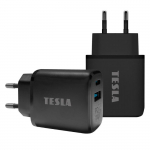 TESLA laadija T220 25W must (USB-A, USB-C)
