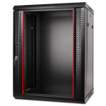 15U 19'' Pakabinama spinta/ 600 x 450 x 768mm/ Juoda/ Nesumontuota