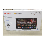 Sharp 43HR7265E 43" QLED 4K UHD 144Hz Smart TV, Google TV, Black | 43HR7265ESO | 2000001410646