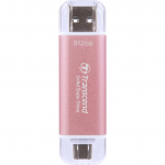 TRANSCEND ESD310P 512GB External SSD USB 10Gbps Type C/A Pink | TS512GESD310P | 760557863953