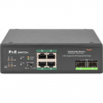 DIGITUS 4-Port Gigabit Industrie PoE  Unmanaged + 2 SFP Uplink | DN-651109 | 4016032457923