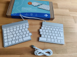 Klawiatura R-GO Tools R-Go Tools Ergonomiczna R-Go Split Break klawiatura, z oprogramowaniem do robienia przerw, QWERTY (UK), Bluetooth, White | RGOSBUKWLWH | 8719274491835