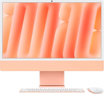 Apple iMac Z1EW 59.62cm 23.5Zoll Standardglas M4 10C CPU/10C GPU/16C N.E. 16GB 512GB SSD Gbit Eth MM MaKey TID DE Orange | Z1EWD/A | 4068668303884