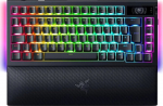 RAZER BlackWidow V4 Pro 75% - Mechanical hot-swap gaming keyboard, US layout (ISO), OLED display, 2.4Ghz, Bluetooth, USB-C, orange tactile switches | RZ03-05130300-R3E1 | 8887910073827