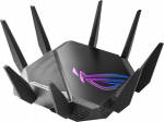 Asus Wi-Fi 6 Tri-Band Gigabit Gaming | ROG GT-AXE11000 Rapture | 802.11ax | 1148+4804+4804 Mbit/s | 10/100/1000/2500 Mbit/s | Ethernet LAN (RJ-45) ports 5 | Mesh Support Yes | MU-MiMO Yes | No mobile broadband | Antenna type External | 2xUSB 3.2 | 90 ...