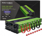 Qoltec Pure Sine Wave Inverter Monolith, 3000W, 6000W | 51945 | 5901878519456
