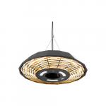 TunaBone  | Electric Ceiling Infrared Patio Heater | TB2068C-01 | Patio heater | 2000 W | Number of power levels 1 | Suitable for rooms up to 20 m&sup2; | Black | IP45 | TB2068C-01 | 4770070882351