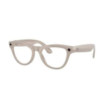 Ray-Ban Meta Skyler Gen1 Smart Glasses with AI, Size 52-20, 3F Clear/Sapphire Lense, Shiny Chalky Grey EU | SK-1000380-01 | 8056262526262