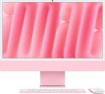 Apple 24-inch iMac with Retina 4.5K display: Apple M4 chip with 8-core CPU and 8-core GPU, 16GB, 256GB SSD - Pink | MWUG3D/A | 195949593178