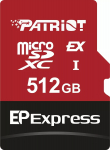 Patriot Memory EP Express memory card 512GB MicroSDXC 800/600 MB/s (PEF512GEPEXMCX) | PEF512GEPEXMCX | 4711378430868