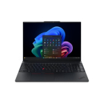 Lenovo ThinkPad E16 G4 Intel | Black | 16 " | IPS | WUXGA | 1920 x 1200 pixels | Anti-glare | Intel Core 5 | 320 | 16 GB | SODIMM DDR5 | Solid-state drive capacity 512 GB | Intel Graphics | Windows 11 Pro | 802.11be | Bluetooth version 5.4 | Keyboar  ...