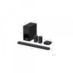 Sony  | HT-S40R 5.1ch Home Cinema Soundbar with Wireless Rear Speakers | Black | No | USB port | Wi-Fi | Bluetooth | Wireless connection | HTS40R.CEL | 4548736121737