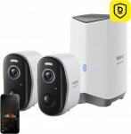 Kamera IP Baseus Zestaw 2 kamer zewnętrznych N1 2K (Białe) | S0TW002131 | 6932172662035