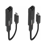 LINDY Fibre Optic USB 3.2 Typ C Extender (Black, max. Reichweite 100 Meter) | 43312 | 4002888433129