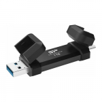 Silicon Power  Portable External SSD | DS72 | 1000 GB | USB Type-A, USB Type-C 3.2 Gen 2 | Black | SP001TBUC3S72VPK | 4713436157458