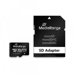 CARD MediaRange SD MicroSD Card 512GB UHS-1 Cl.10 inkl. Adapter | MR947 | 4260664878216