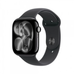 Apple Watch Series 11 (2025) GPS 46mm Jet Black Alu Case, Black Sport Band M/L EU MEUX4 | MEUX4LWA | 195950462708