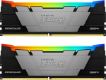 Kingston Technology FURY 16GB 4000MT/s DDR4 CL19 DIMM (Kit of 2) Renegade RGB | KF440C19RB2AK2/16 | 740617338270