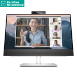 RENEW SILVER HP E24mv G4 FHD Conferencing - 23.8" 1920x1080 FHD 250-nit 60Hz AG, IPS, HDMI/VGA/DisplayPort, 4x USB-A, speakers, 5MP webcam, height adjustable/tilt/swivel/pivot, 1 years | 169L0AAR#ABB?/SILVER