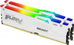 KINGSTON FURY Beast 64GB DIMM 6000MT/s DDR5 CL36 Kit of 2 White RGB EXPO | KF560C36BWEAK2-64 | 0740617333480