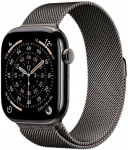 Apple Watch Series 11&nbsp;GPS + Cellular 46mm&nbsp;Slate Titanium Case with Slate Milanese Loop M/L | MFD44MP/A | 0195950629774