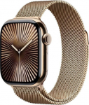 Apple Watch 10 GPS + Cellular 42mm Gold Titanium Milanese Loop Złoty  (MX083QF/A) | MX083QF/A | 0195949563492