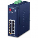 Planet PLANET IP30 Industrial 4-port Gigabit Ethernet (10/100/1000) Obsługa PoE Blue | IPOE-470-12V | 4711605285605