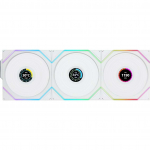 Wentylator Lian Li UNI FAN TL Wireless LCD 120 Reverse Blade 3-pack biały (12RTLLCD1W3W) | 12RTLLCD1W3W | 4718466017383