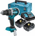 Makita DHP484RTJ drill Keyless 1.8 kg Black, Blue | DHP484RTJ | 0088381826228