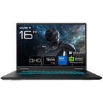 Notebook Gigabyte GAMING A16 PRO - Core 7 - 240H 16''-165Hz QHD+ 32GB 2TB + 4TB W11H RTX 5080 | DYHG5EECC4SH|2040M2 | 5906849851535