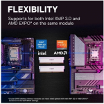 Crucial Memory DDR5 Pro OC 64/6400(2*32GB) CL40 white | CP2K32G64C40U5W | 649528945778