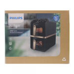 Philips SALE OUT. NA462/70 Dual Basket Airfryer 4000 Series, 10 L, Black/Copper | SALE OUT. Dual Basket Airfryer | NA462/70 4000 Series | Power 2750 W | Capacity 10 L | Rapid Air technology | Black | DAMAGED PACKAGING | 24 month(s) | NA462/70SO | 200 ...