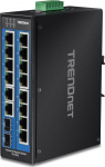 TRENDnet TI-G162 16-Port DIN-Rail  Industrial Gigabit | TI-G162 | 0710931161854
