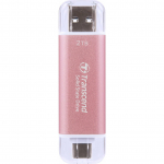 TRANSCEND ESD310P 2TB External SSD USB 10Gbps Type C/A Pink | TS2TESD310P | 760557863892