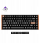 Klawiatura Keychron K8 HE Wireless (K8H-F1) - US Layout - Gateron Magnetic Nebula - Carbon Black (Black) Magnetyczna Bezprzewodowa Klawiatura Gamingowa | K8H-F1 | 4894979028990