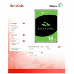 Seagate HDD BarraCuda 16TB 3.5 inches ST16000DM001 | ST16000DM001