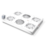 ROLINE 19-Zoll Dachlftereinheit 4 Lfter, Thermostat fr Serverschrank grau | 26.21.0273 | 7630049602762