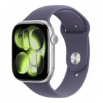Apple  Watch Series 11 GPS 42mm Aluminium srebrny z paskiem sport fioletowy S/M MEU64 | 42761188 | 195950631616