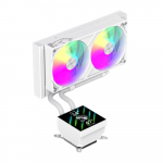 Chłodzenie wodne GameMax Gamemax CPU Liquid Cooler | GLACIER 240 LCD WH | Intel, AMD | GLACIER 240 LCD WH | 6931858754569