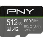 PNY Memory card MicroSDXC Elite 512GB P-SDUX512U3100PRO-GE | P-SDUX512U3100PRO-GE | 0751492623580