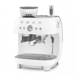 SMEG ESPRESSO MACHINE 50'STYLE WITH INTEGRATED GRINDER WHITE EGF03WHEU | 8017709329853 | 8017709329853