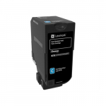 Lexmark  CS72x Cyan Standard Yield Toner Cartridge |  74C0S20 | CS720 Cyan Standard Yield Toner Cartridge | Cartridge | Cyan | 74C0S20 | 734646616423