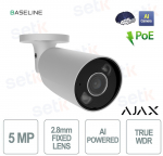 Ajax Kamera HL - tuba BulletCam (5 Mp/2.8 mm) (8EU) - biały | 126253.217.WH1 | 4823114072901