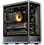 Jonsbo D401 obudowa komputerowa Midi Tower ATX Tempered Glass Black | D401 BLACK | 6970620555591