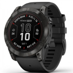 Garmin Fenix 7X Pro Solar Smart Watch 51mm, GPS, Black with Black Silicone Band EU | 010-02778-01 | 753759317836