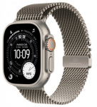Apple Watch Ultra 3 GPS + Cellular 49mm Natural Titanium Case with Natural Titanium Milanese Loop - Large | MF0E4QP/A | 195950609875