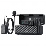 BOYA Microphone Wireless and Wired BOYAMIC 2-01 2.4GHz, AI Powered Noise Cancellation with 2 receivers and 1 transmitter (Type-C) Black EU | BOYAMIC-2-01 | 6977490710648