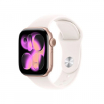 Apple Watch Series 11 GPS + Cellular 42mm Rose Gold Alu Case, Light Blush Sport Band S/M EU MF8E4 | MF8E4LWA | 195950469646