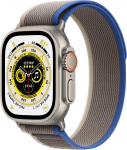 Apple Watch Ultra GPS + Cellular 49mm Titanium Case Trail Loop Small/Medium Gray Blue (MNHL3WB/A) | MNHL3WB/A